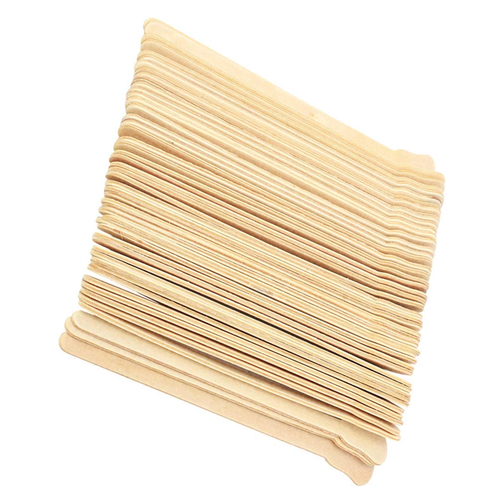 100Pcs Wooden Wax Sticks for Hair Removal - Wax Spatulas & Mixing Tools - Wax Scrapers for DIY Waxing, Painting & Woodworking - Perfect for Salons, Home Use & Crafts
