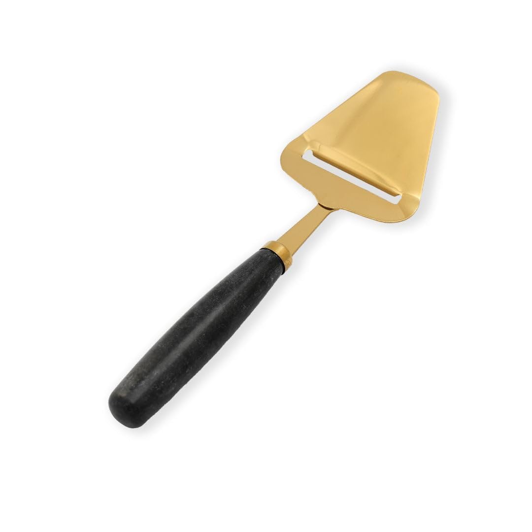 Premium Black Marble Cheese Slicer - Handheld Cheese Cutter & Shaver for Block Cheese | Perfect for Charcuterie Boards, Wine Pairings & Gourmet Kitchen Use