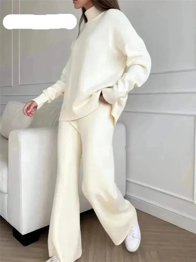 Stylish Women's Ribbed Two Piece Set - Trendy Casual Outfit for Daily Wear, Lounge & Street Style