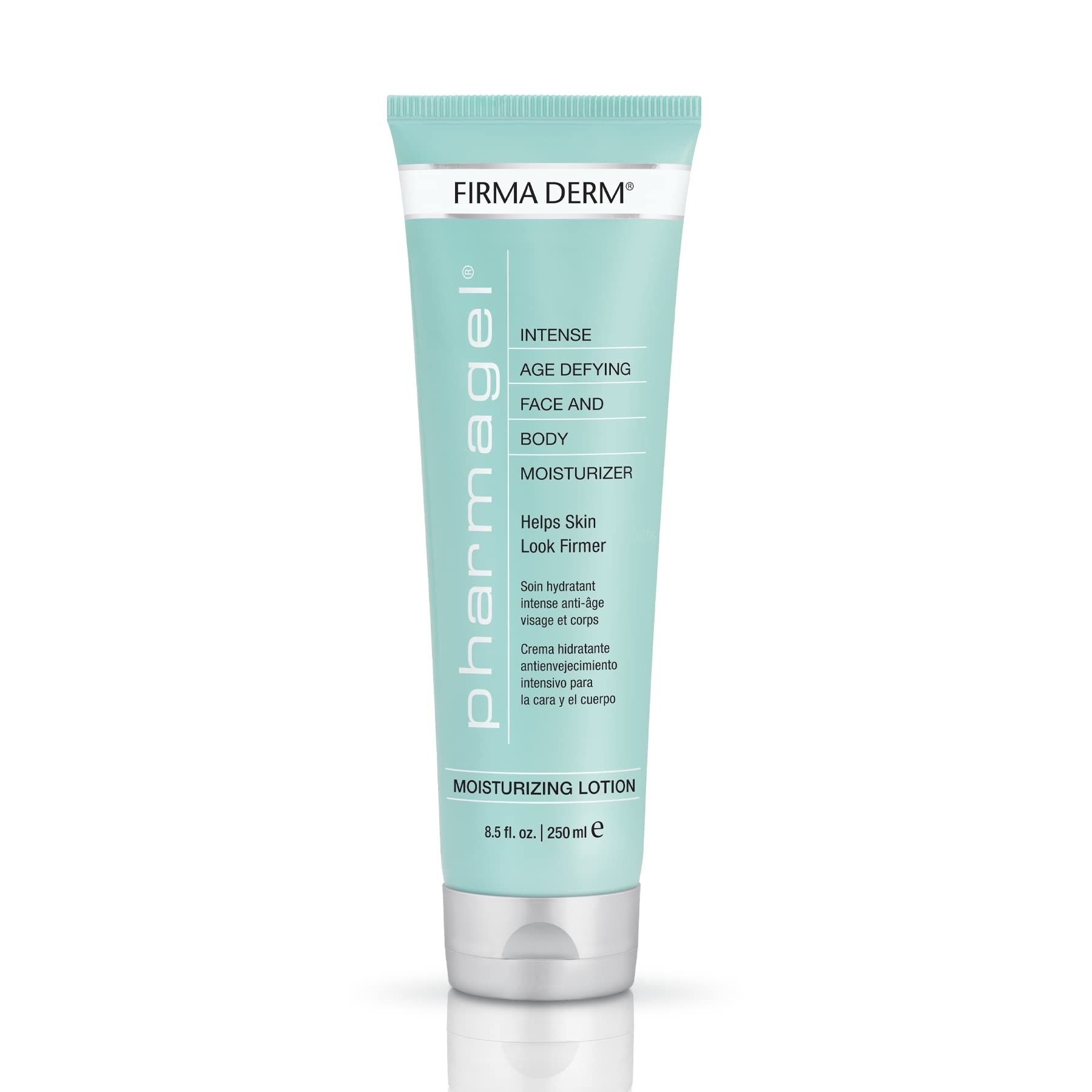 Pharmagel Firma Derm Age Defying Moisturizing Lotion for Dry Skin | Anti-Aging & Firming Body Lotion with Hyaluronic Acid | Daily Hydrating Moisturizer for Women & Men | Perfect for Night Routine & Daytime Use - 8.5 fl. oz.