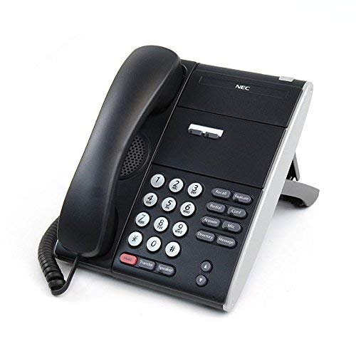 NEC ITL-2E-1 (BK) DT710-2 Black Non-Display IP Phone - Business VoIP Office Telephone for Call Centers & Conference Rooms