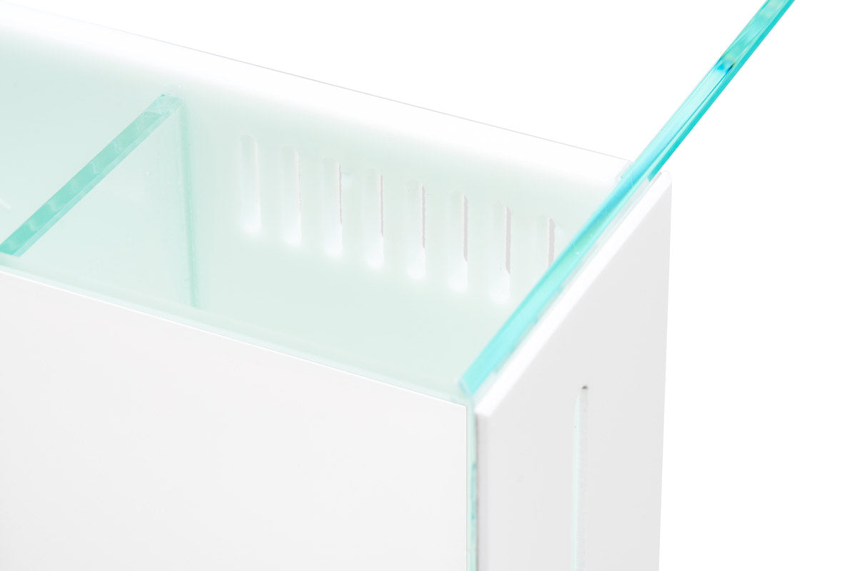 UNS All-in-One Aquarium Tank - White | Nano Fish Tank with Built-in Filtration | Perfect for Home, Office & Small Space Aquascaping