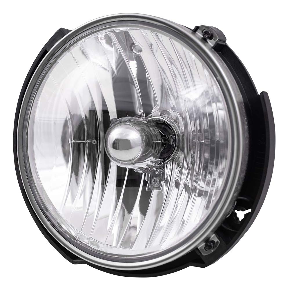 Brock Replacement Halogen Headlight Set - Driver & Passenger Side Compatible with 55078149AD 55078148AD | Perfect for Night Driving & Vehicle Maintenance