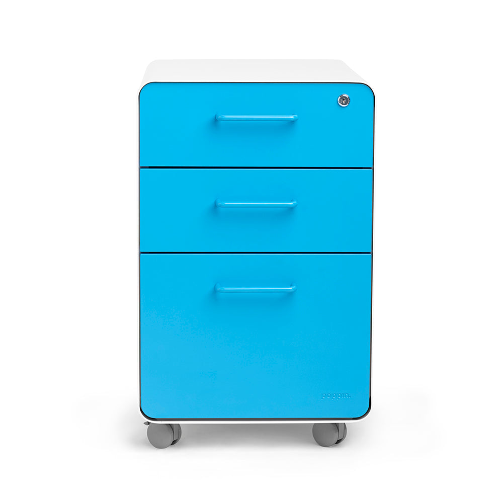 Stow 3-Drawer File Cabinet - Compact Storage Solution for Home Office, Classroom & Small Spaces - Organize Documents, Folders & Office Supplies Efficiently
