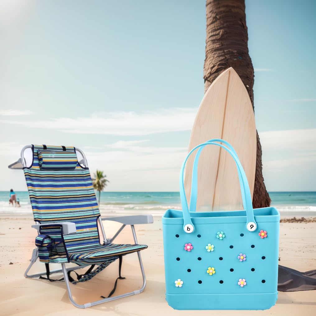 8 Pcs Flower Charms for Bogg Bags - Beach Tote Decor Accessories | DIY Customization for Summer Outings