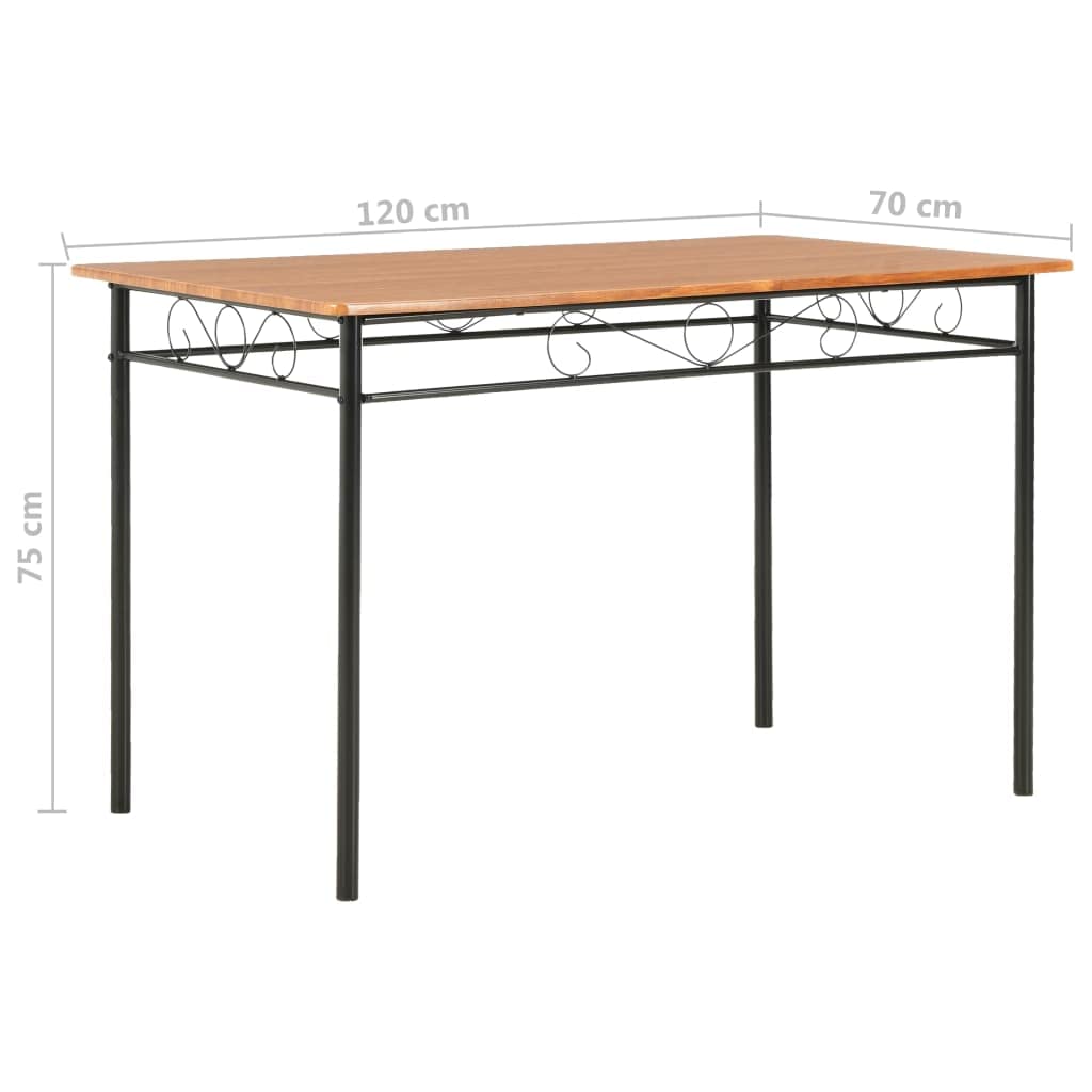 Industrial Style Dining Table 47.2