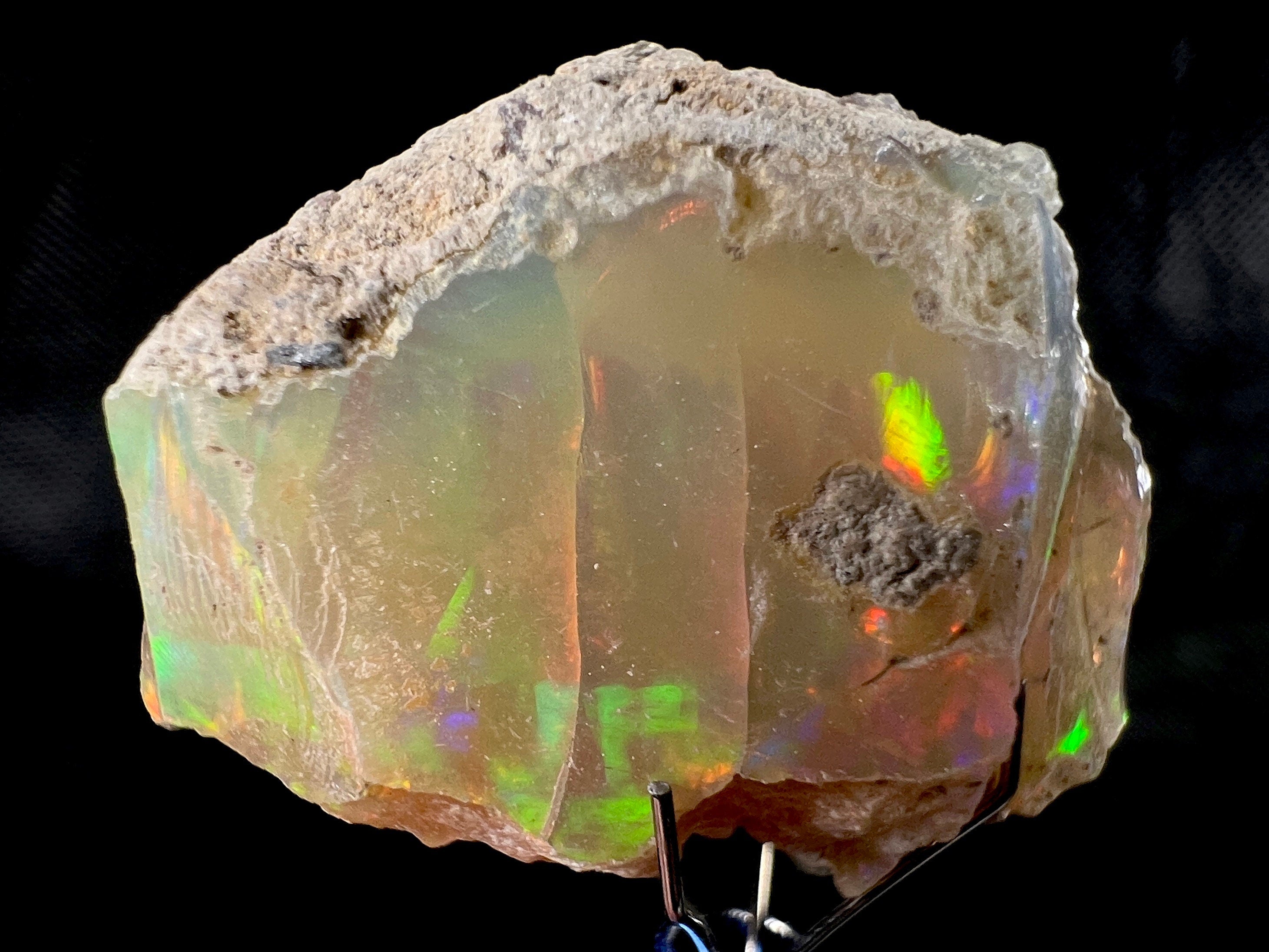 Premium 4A+ Welo Opal Raw Crystal - Natural Cutting Grade Opal Gemstone, October Birthstone for Jewelry Making & Collectors | Perfect for Rings, Necklaces & Healing Crystals