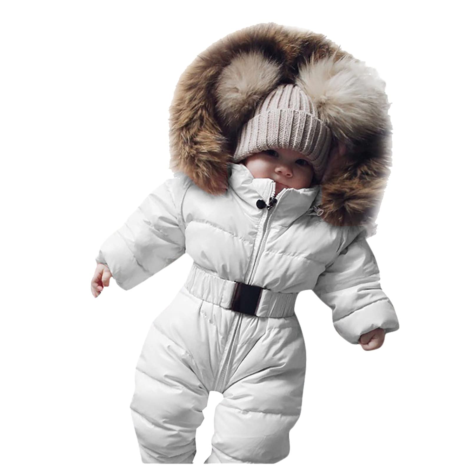 Girls' Winter Snowsuit - Warm Hooded Jacket & Romper Set for Baby & Toddler | Waterproof Outerwear for Snow Play & Outdoor Adventures
