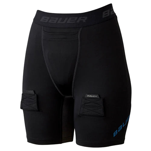 Bauer Women's Compression Jill Short Sr - High Waist Workout Running Shorts for Women, Breathable & Moisture Wicking - Perfect for Gym, Yoga, and Activewear