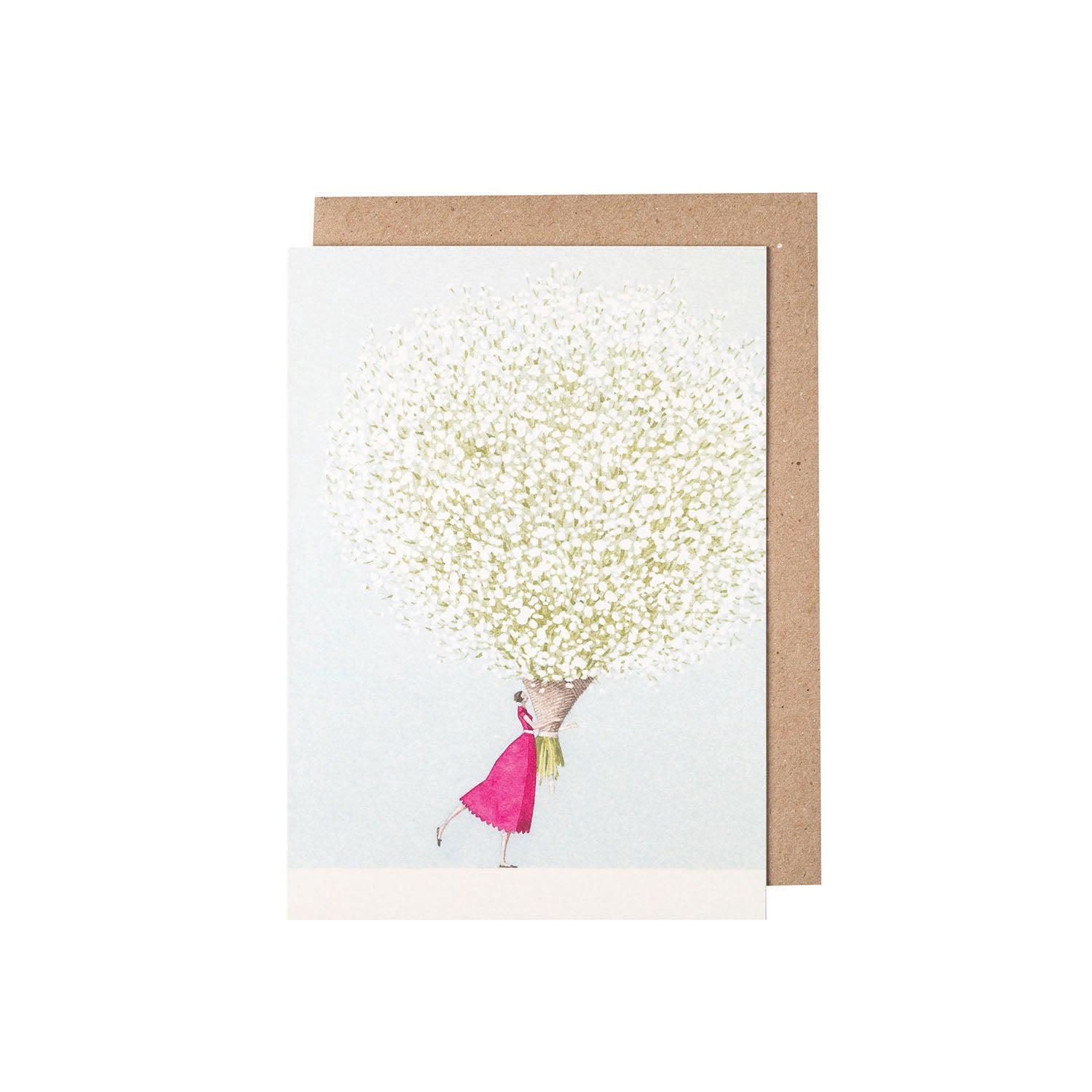 Baby's Breath Greeting Cards - Set of 10 Handmade Floral Stationery for Birthdays, Weddings & Thank You Notes - Perfect for Special Occasions & Gift Giving