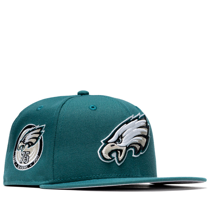 New Era Philadelphia Eagles 59FIFTY Fitted Cap - Pine Green - Official NFL Licensed Hat for Men - Perfect for Game Day & Sports Fans