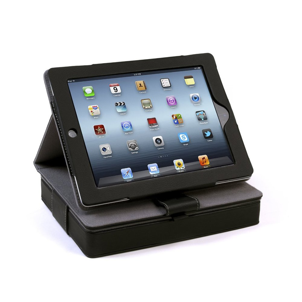 CTA Digital Multi-Storage Travel Case for iPad 2-4/iPad Air/iPad Pro 9.7/iPad Gen.5-6 (2017-2018) - Protective Organizer with Extra Pockets for Charger & Accessories - Perfect for Business Trips, Commuting & Air Travel