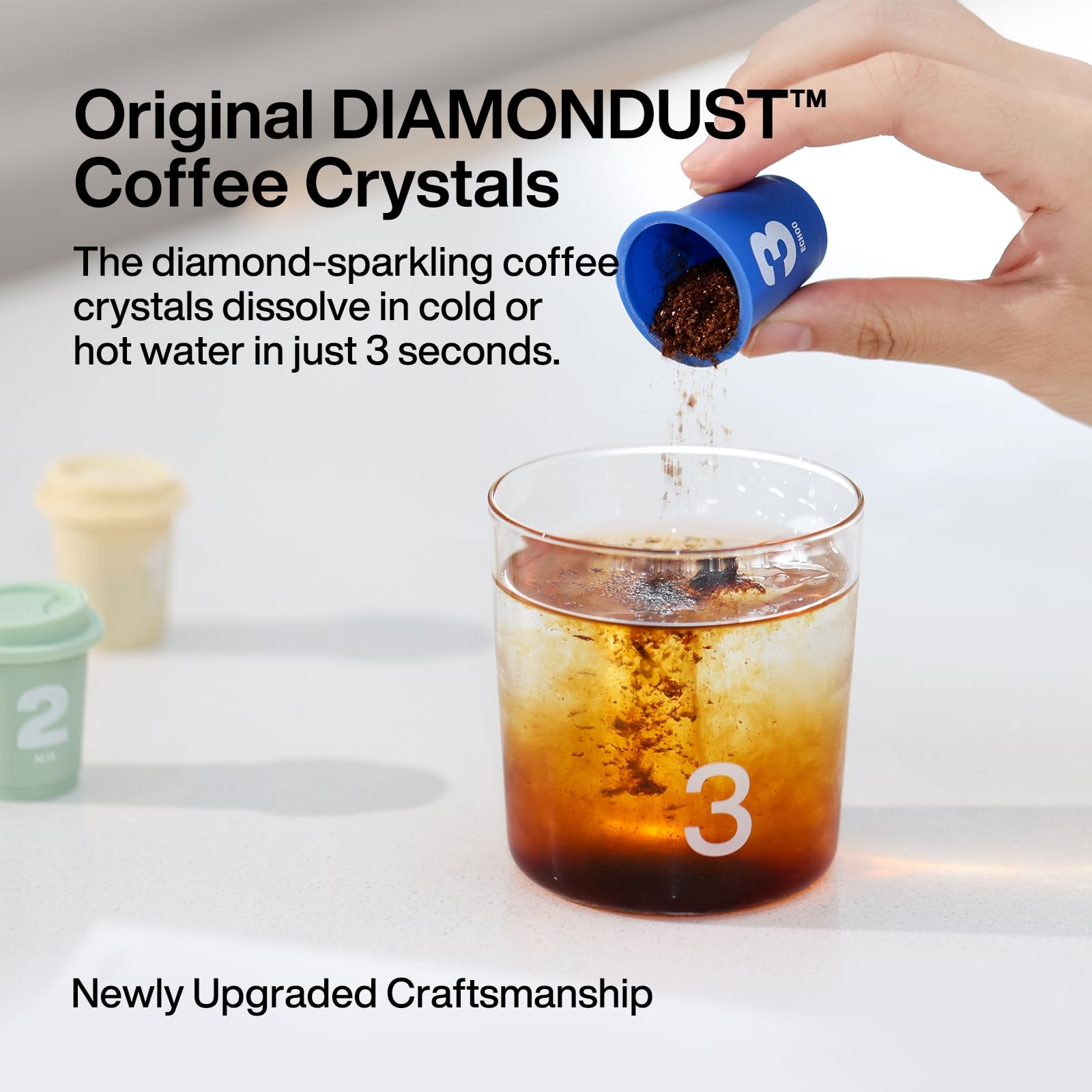 SATURNBIRD Instant Cold Brew Coffee Variety Pack - Light, Medium, Dark Roast 6 Levels (NO.1-6), 100% Arabica with DIAMONDUST Technology, 24 Single Serve Sticks for Iced Coffee - Perfect for Office, Travel & Home Brewing