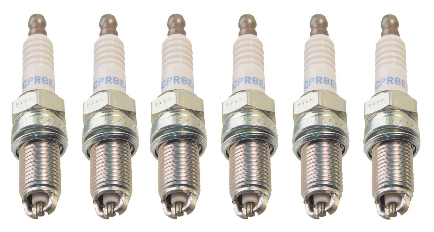 NGK Laser Platinum Spark Plugs (Set of 6) - Compatible with BMW S54 Engine - High Performance Ignition for Racing & Daily Driving