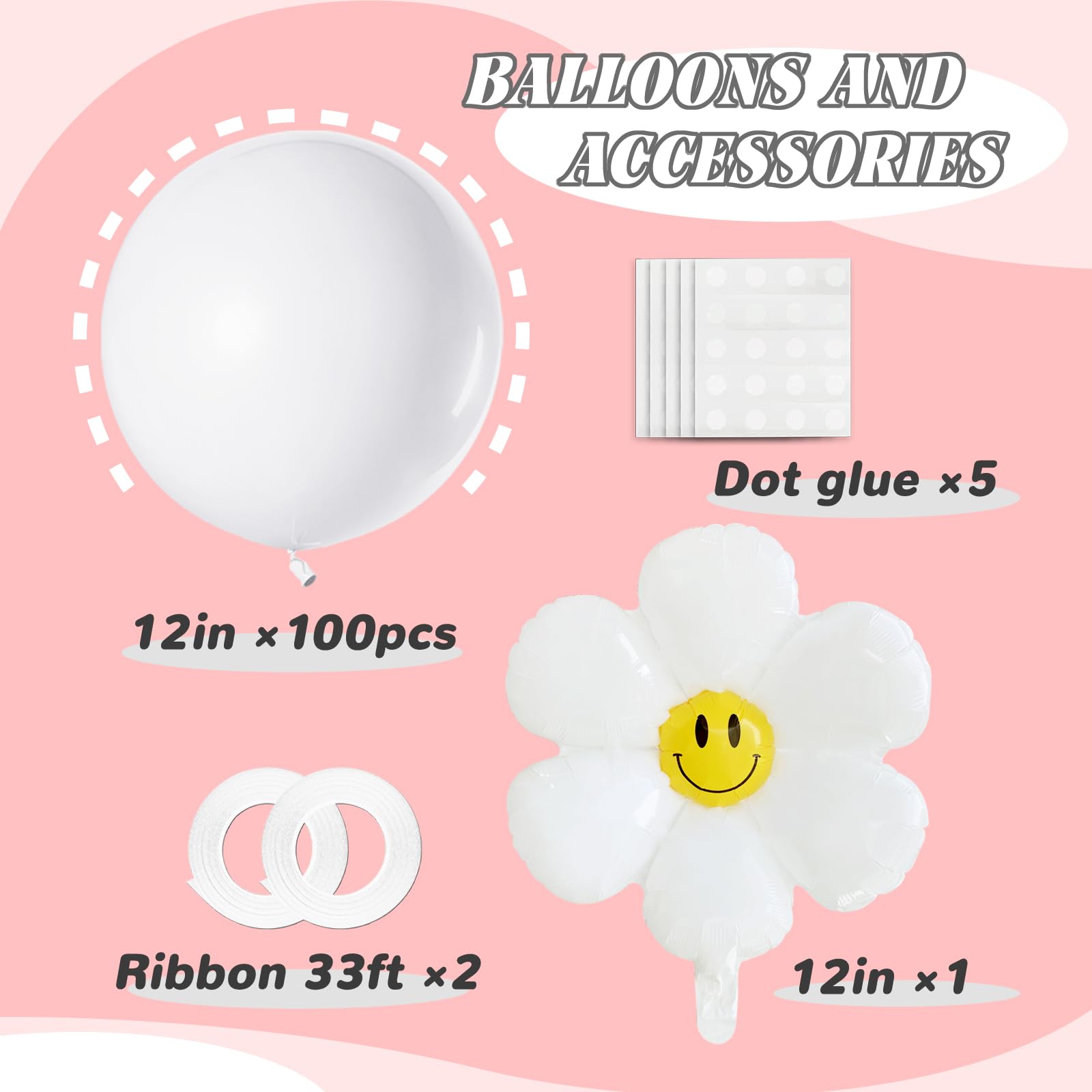 100-Pack 12 Inch White Latex Balloons - Matte Finish for Party Decorations, Birthday, Wedding, Baby Shower & Holiday Events - Perfect for Indoor/Outdoor Celebrations and Photo Backdrops