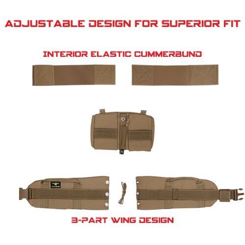 Atlas 46 AIMS Adjustable Padded Tool Belt for Construction & DIY - Black, Large (38