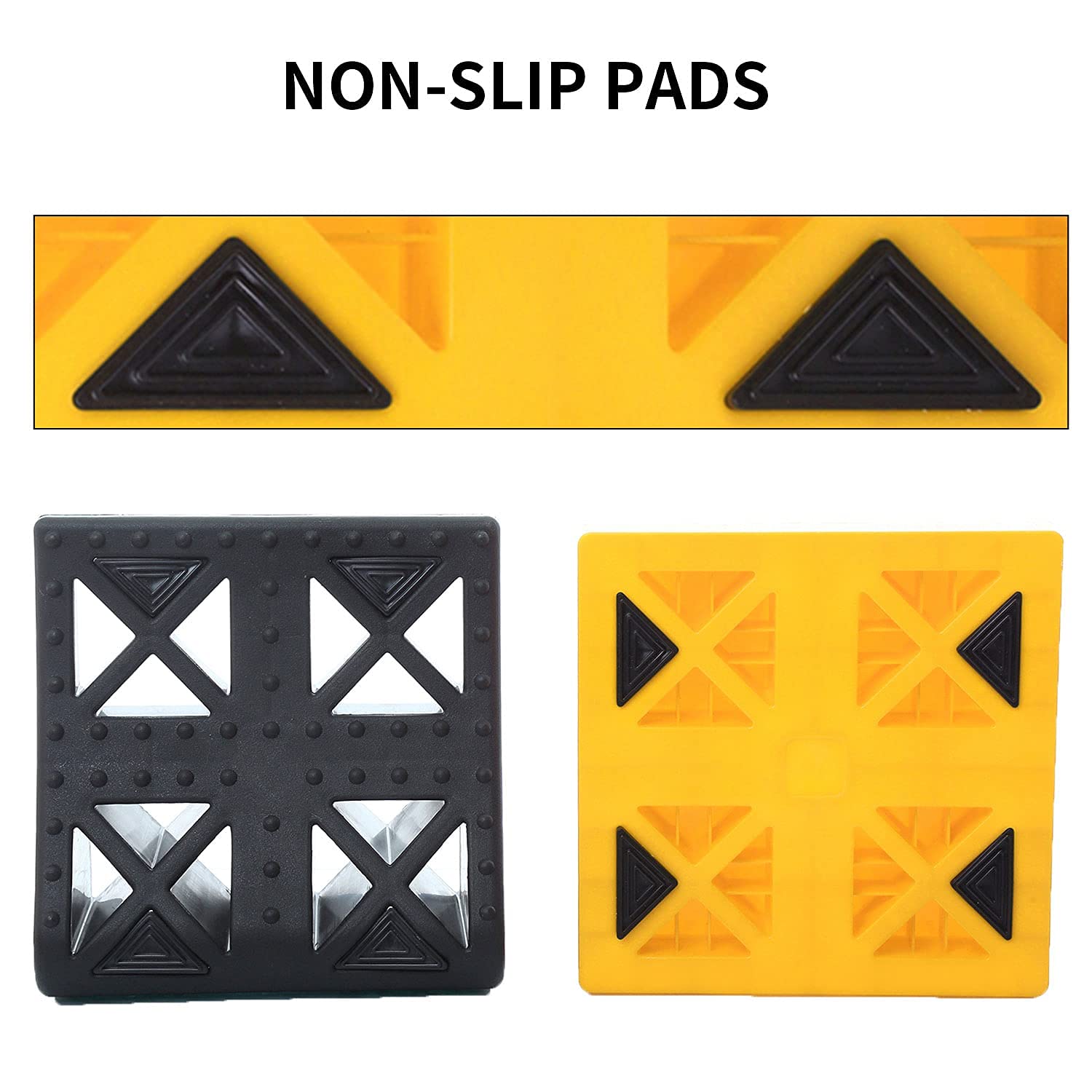 Homeon Wheels RV Leveling Blocks - 9 Pack Interlocking Camper Leveling Ramps with Wheel Chock & Carrying Bag | Heavy Duty Stabilizer for RV, Trailer, Motorhome Parking | Perfect for Camping, Road Trips & Outdoor Adventures
