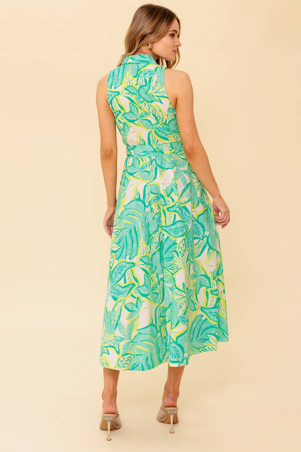 DAYS WITH YOU MIDI SHIRT DRESS in Green - Stylish Casual Wear for Women | Perfect for Office, Date Night & Spring Outfits