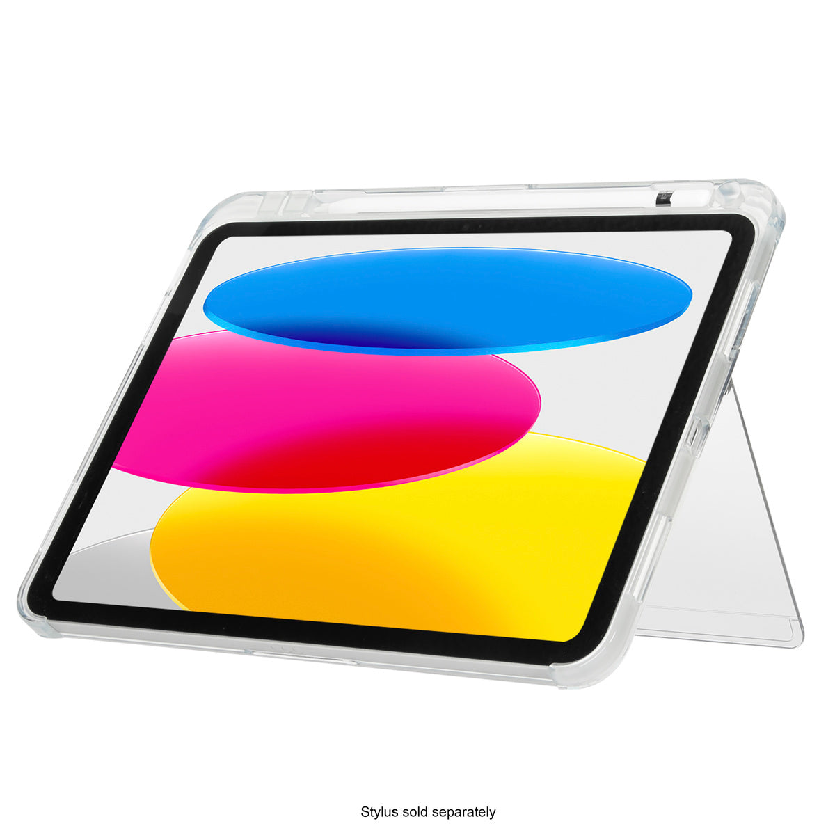 Click In™ Clear Case with Kickstand for iPad® (A16) & 10th Gen 10.9 Inch - Protective Cover for Work, School & Travel