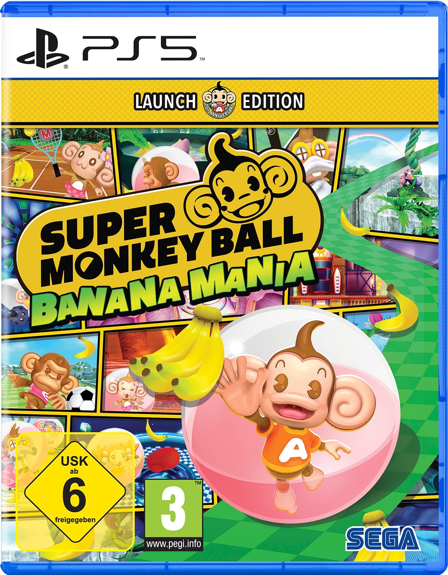 Super Monkey Ball Banana Mania Launch Edition for PlayStation 5 - Fun Family Party Game for Kids & Adults - Perfect for Game Nights & Casual Play