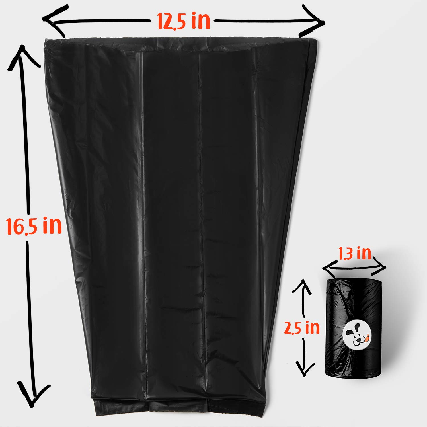 DogBuddy Extra Large & Thick Dog Waste Bags - 150 Count Jumbo Poop Bags for Large Dogs | Heavy Duty, Leak Proof & Scented | Perfect for Park Walks, Backyard Cleanup & Travel