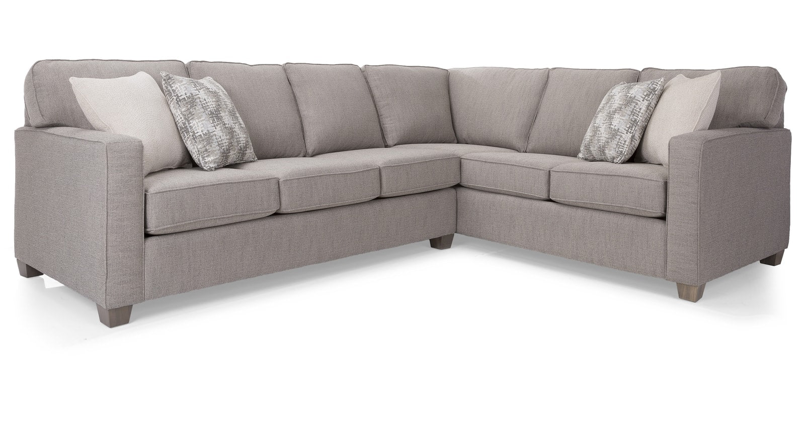 Modern L-Shaped Track Arm Sectional Sofa with Reversible Chaise - Perfect for Living Room, Family Room & Home Theater Comfort