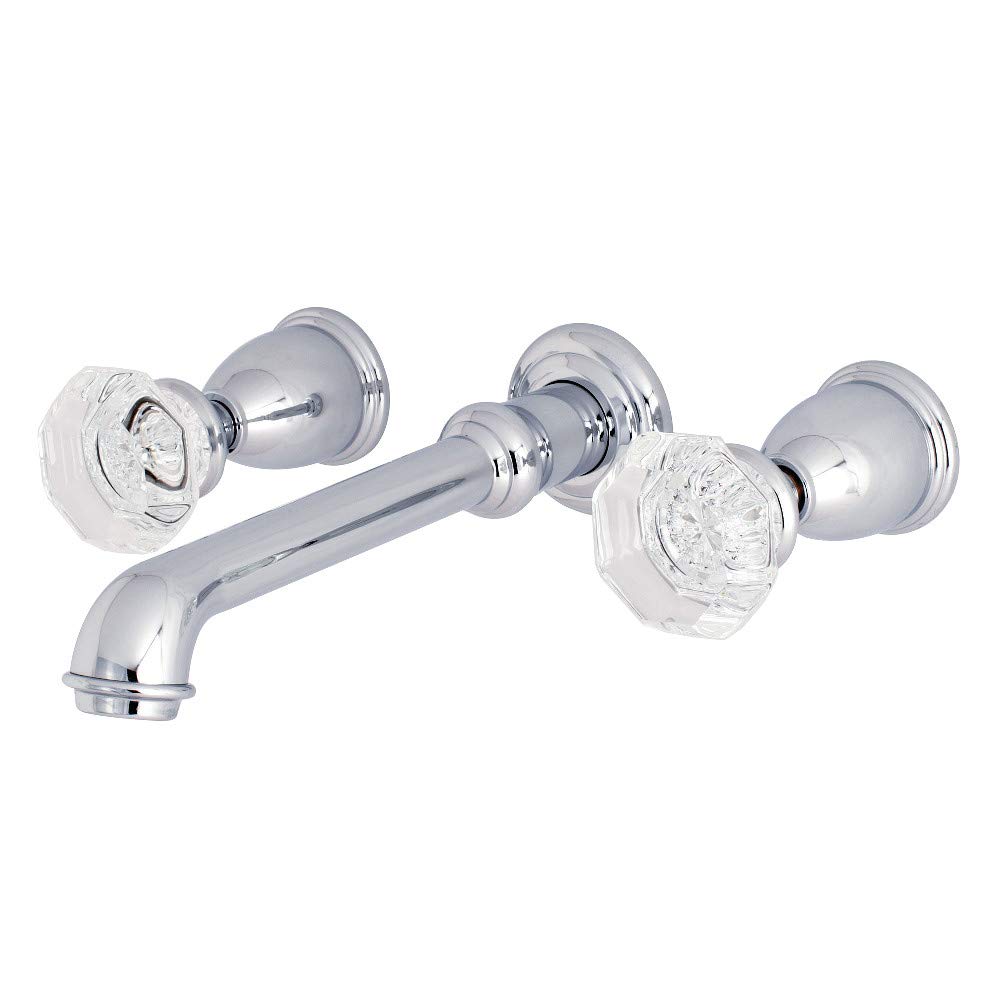 8 Inch Wall Mount Roman Tub Filler Faucet - Polished Chrome Finish for Luxury Bathrooms, Spa, and Master Suite Installations