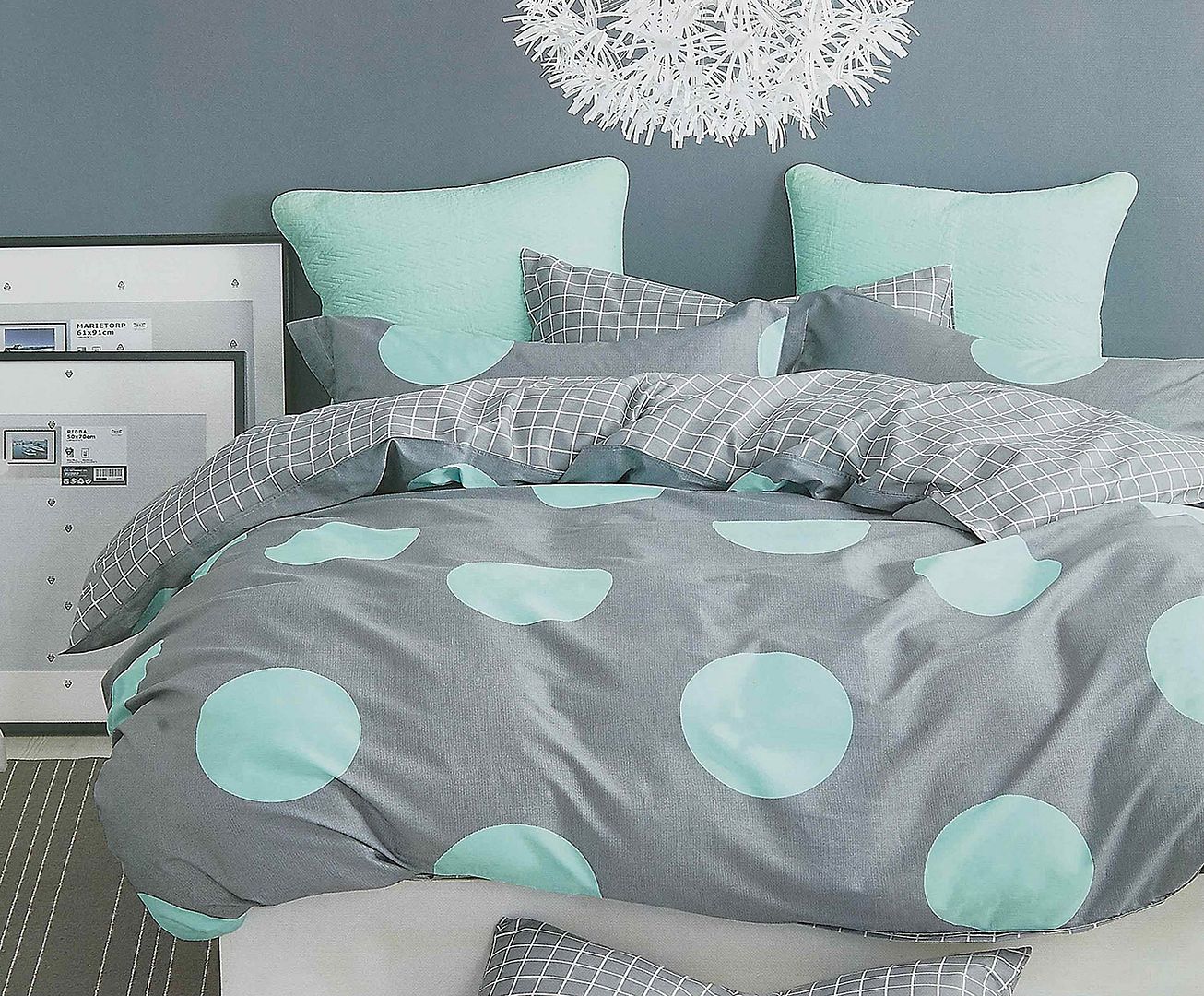 Premium Circles Super King Size Duvet Cover Set - Soft & Breathable Bedding for Luxurious Comfort - Perfect for Master Bedrooms, Guest Rooms & Hotels