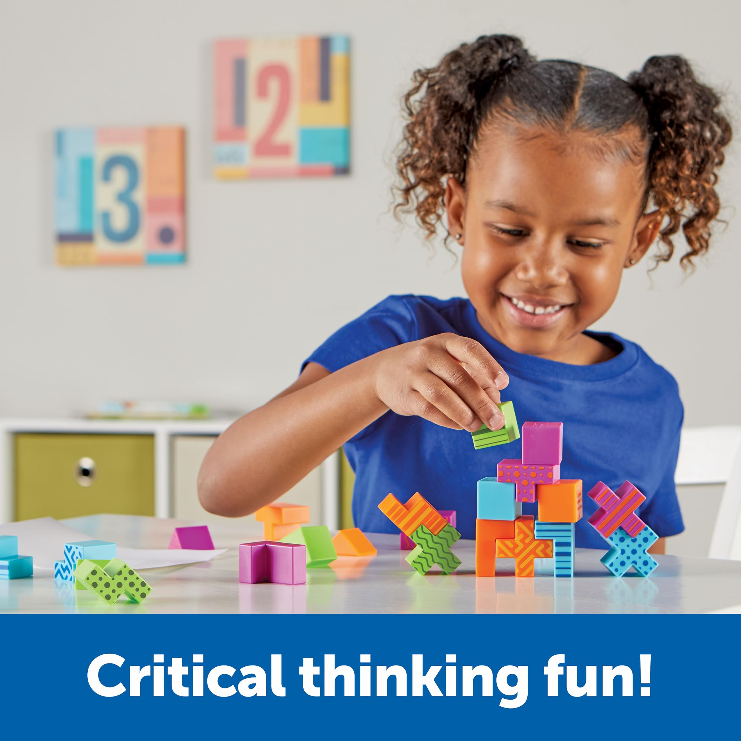 Learning Resources STEM Explorers Brainometry - 34 Piece STEM Building Toy Set for Kids Ages 5+, Educational Brain Teaser Games & Kindergarten Learning Activities | Perfect for Classroom, Homeschool & Back to School STEM Learning
