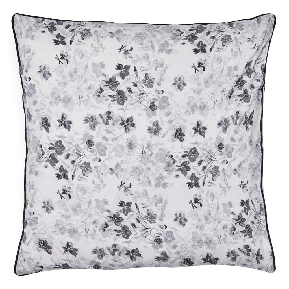 Premium Dendy Black European Pillowcase - 100% Cotton Luxury Bedding for Home & Hotel Use - Soft & Breathable Pillow Cover for Ultimate Comfort