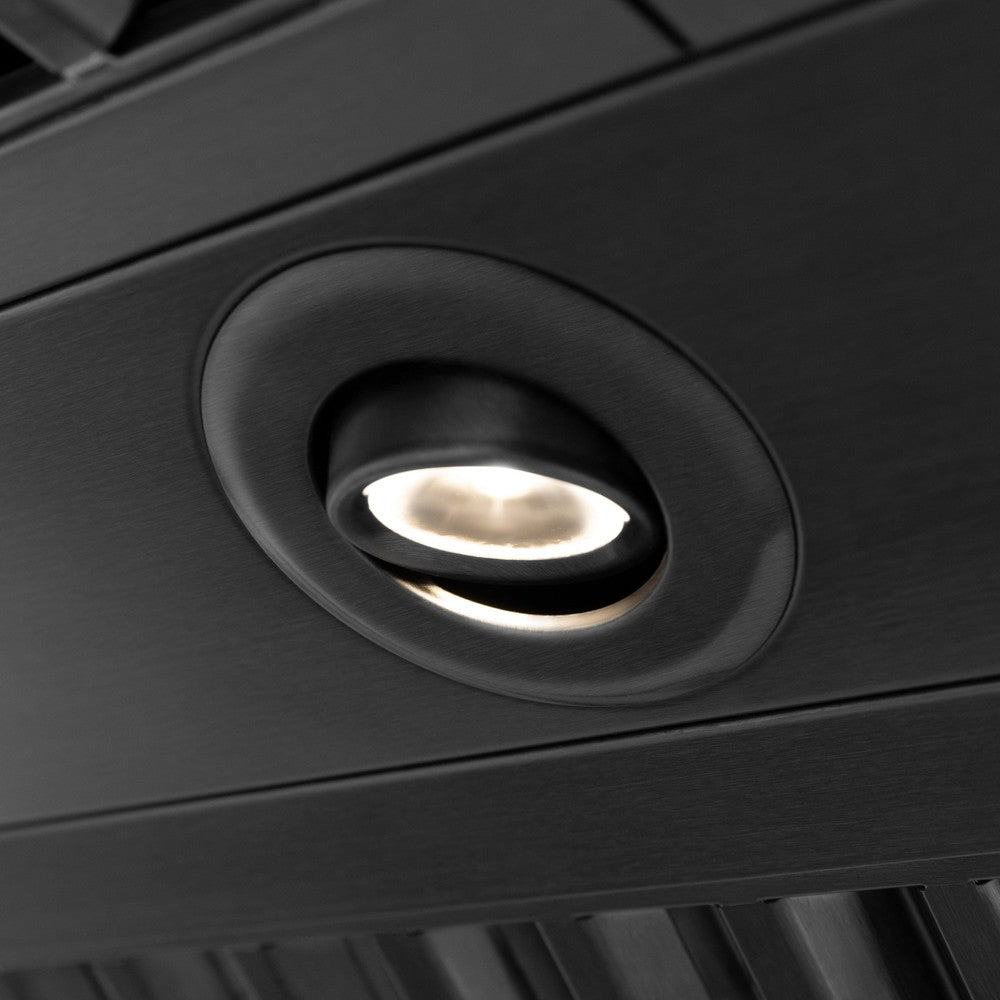 ZLINE Black Stainless Steel Range Hood - 30