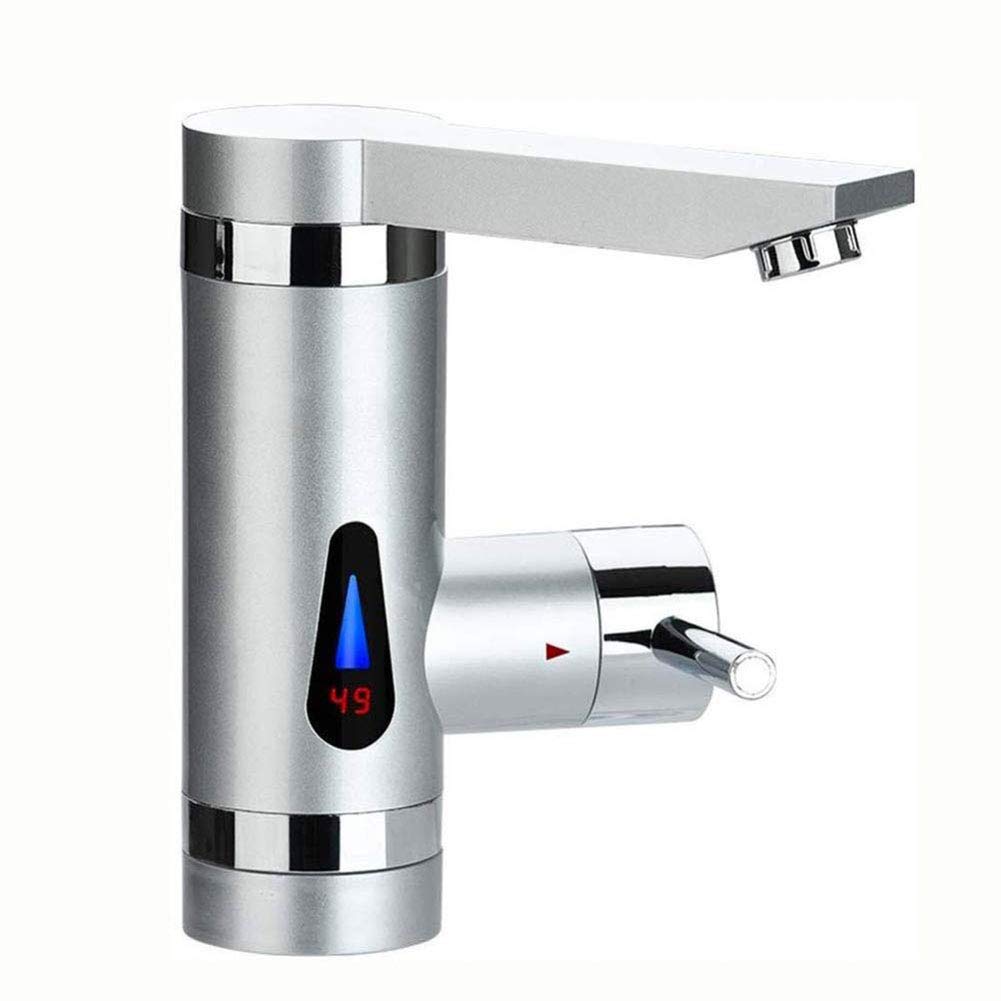 CWH&WEN Electric Hot Water Faucet with LED Digital Display & Smart Temperature Control - Instant Boiling Water Tap for Kitchen, Bathroom, Washroom - Perfect for Coffee, Tea, Cooking & Hand Washing