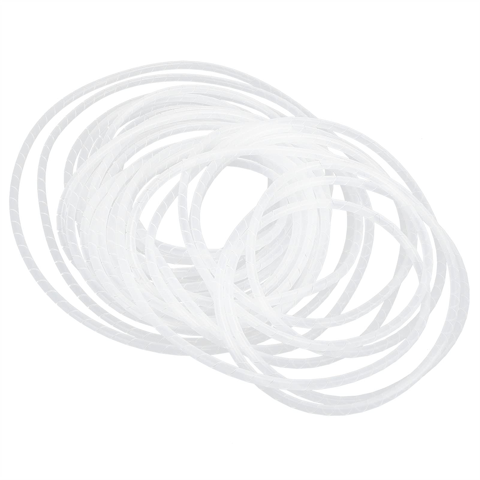 Spiral Wire Wrap Cover - PVC Cable Organizer Sleeve for Computer, Workshop & Home (Φ12-5m) | Protects & Organizes Phone Chargers, Extension Cords & Electronic Wires