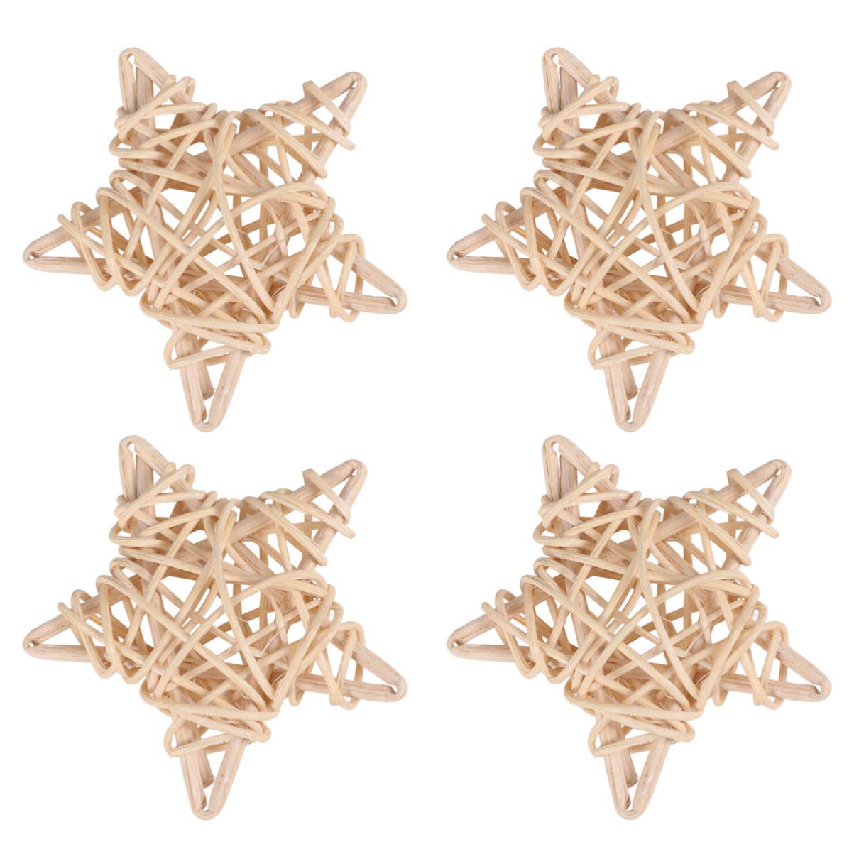 4pcs Bunny Chew Toys for Rabbits, Guinea Pigs & Small Pets - Natural Teething Toys with Play Tunnels for Dental Health - Perfect for Cage Enrichment, Wedding Pet Supplies & Small Animal Playtime