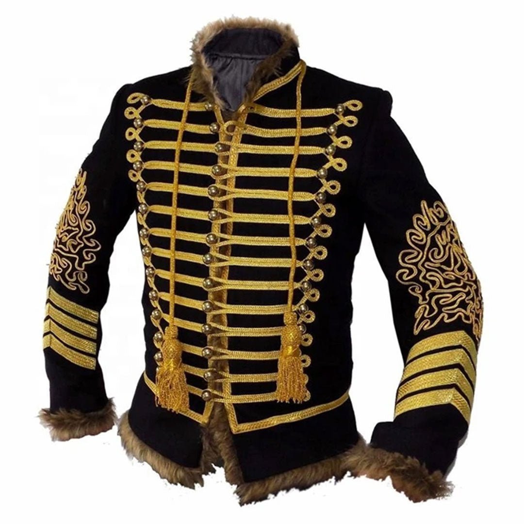Hussars Pelisse Jacket - Authentic British Crimean War Uniform Replica | Perfect for Historical Reenactments, Costume Parties & Military Collectors