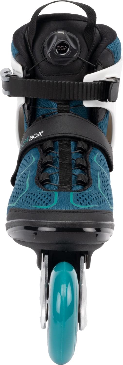 K2 Alexis 84 Boa Teal Women's Inline Skates - Comfortable & Adjustable for Outdoor Fitness, Rollerblading & Recreation