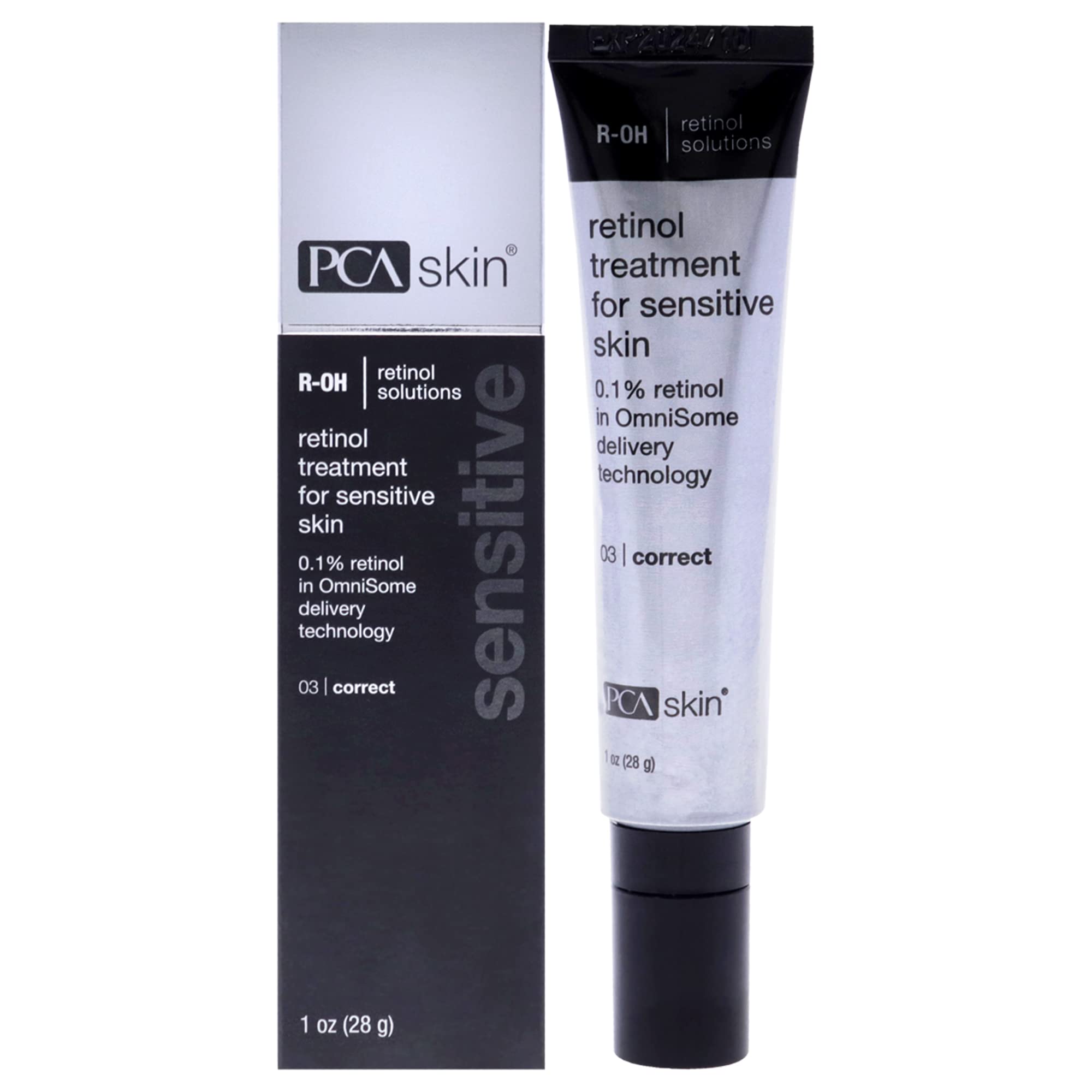 PCA SKIN Retinol Treatment for Sensitive Skin - Anti-Aging Cream for Fine Lines & Wrinkles, 1 fl oz | Gentle Night Serum for Dry & Mature Skin | Perfect for Evening Skincare Routine