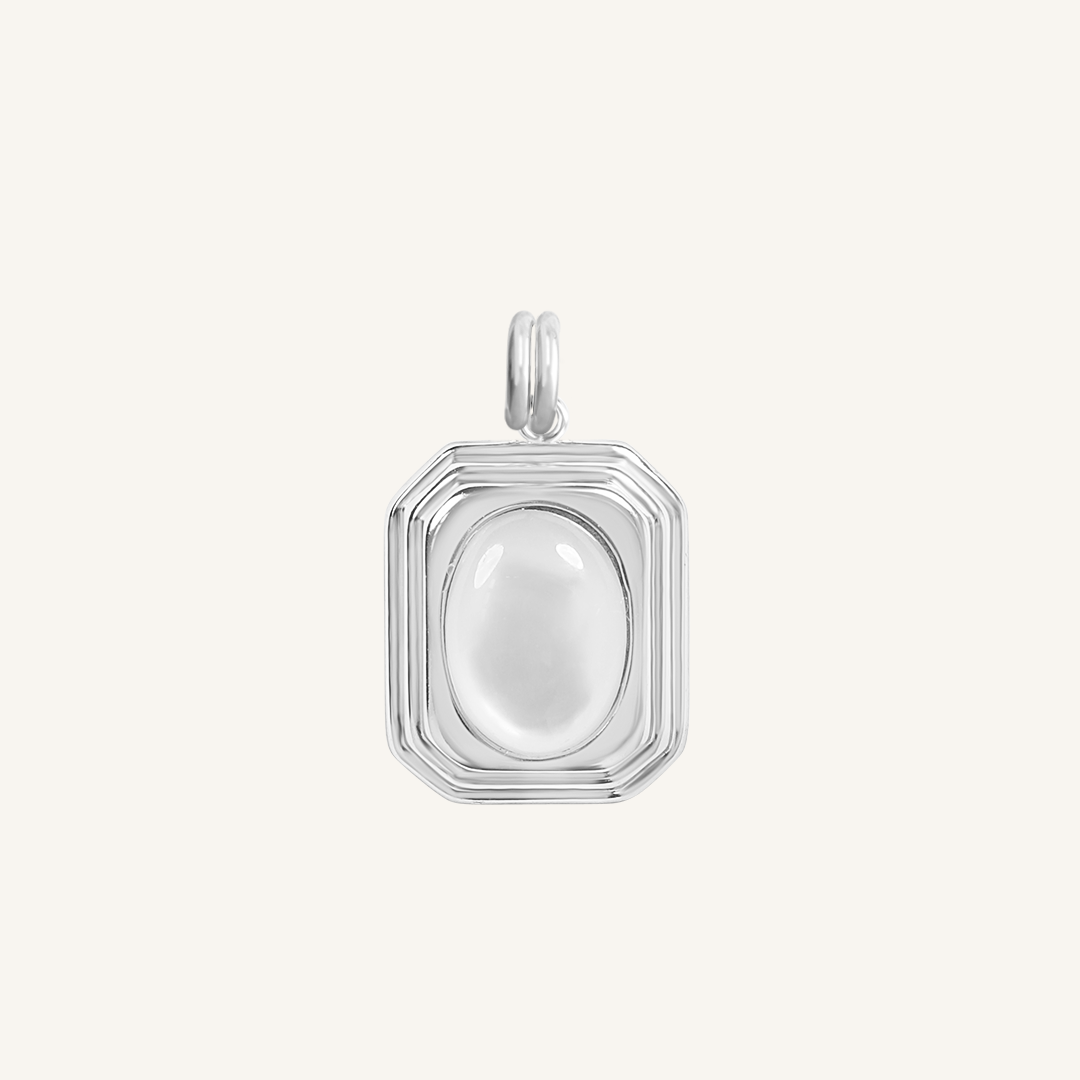 Genuine Mother of Pearl Charm Pendant - Elegant Handmade Jewelry for Necklace, Bracelet & Gift Giving - Perfect for Weddings, Anniversaries and Special Occasions