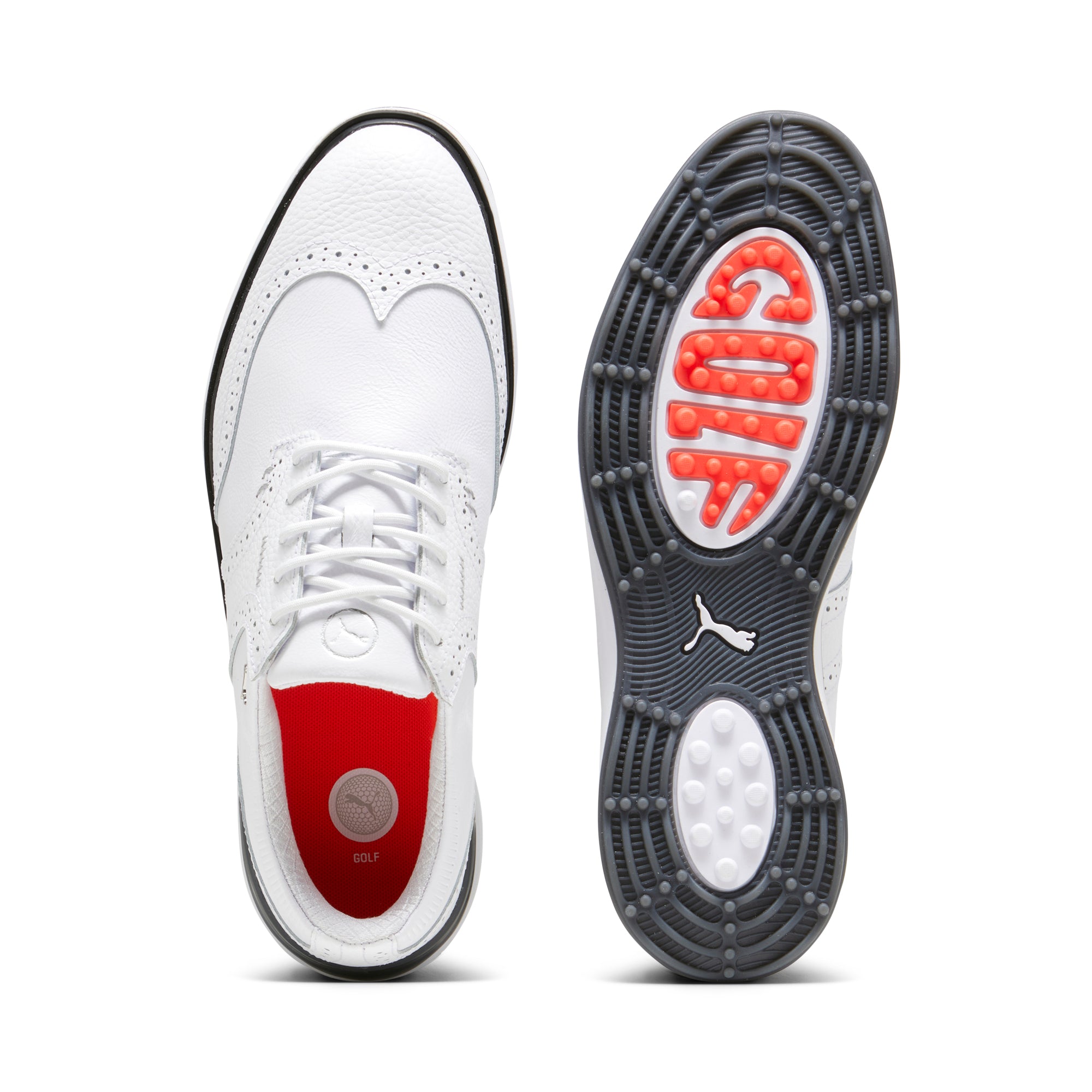 AVANT Wingtip Spikeless Golf Shoes for Men - Comfortable & Waterproof Walking Golf Sneakers - Perfect for Course, Driving Range & Casual Wear