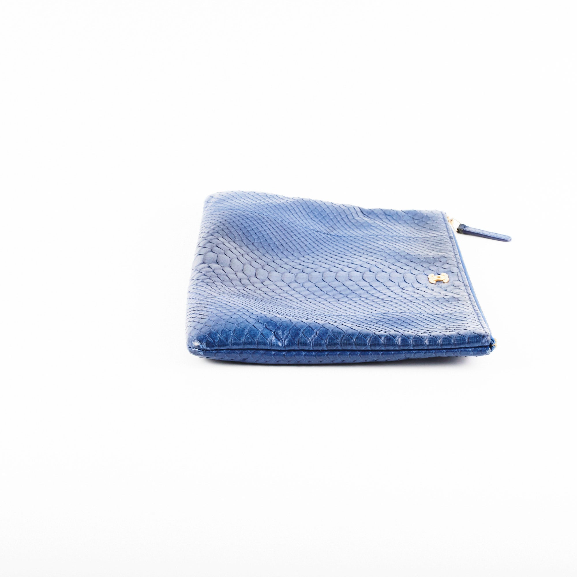 Chanel O Case Medium Exotic Leather Blue Crossbody Bag - Luxury Designer Handbag for Women, Perfect for Parties, Date Nights & Travel Accessories