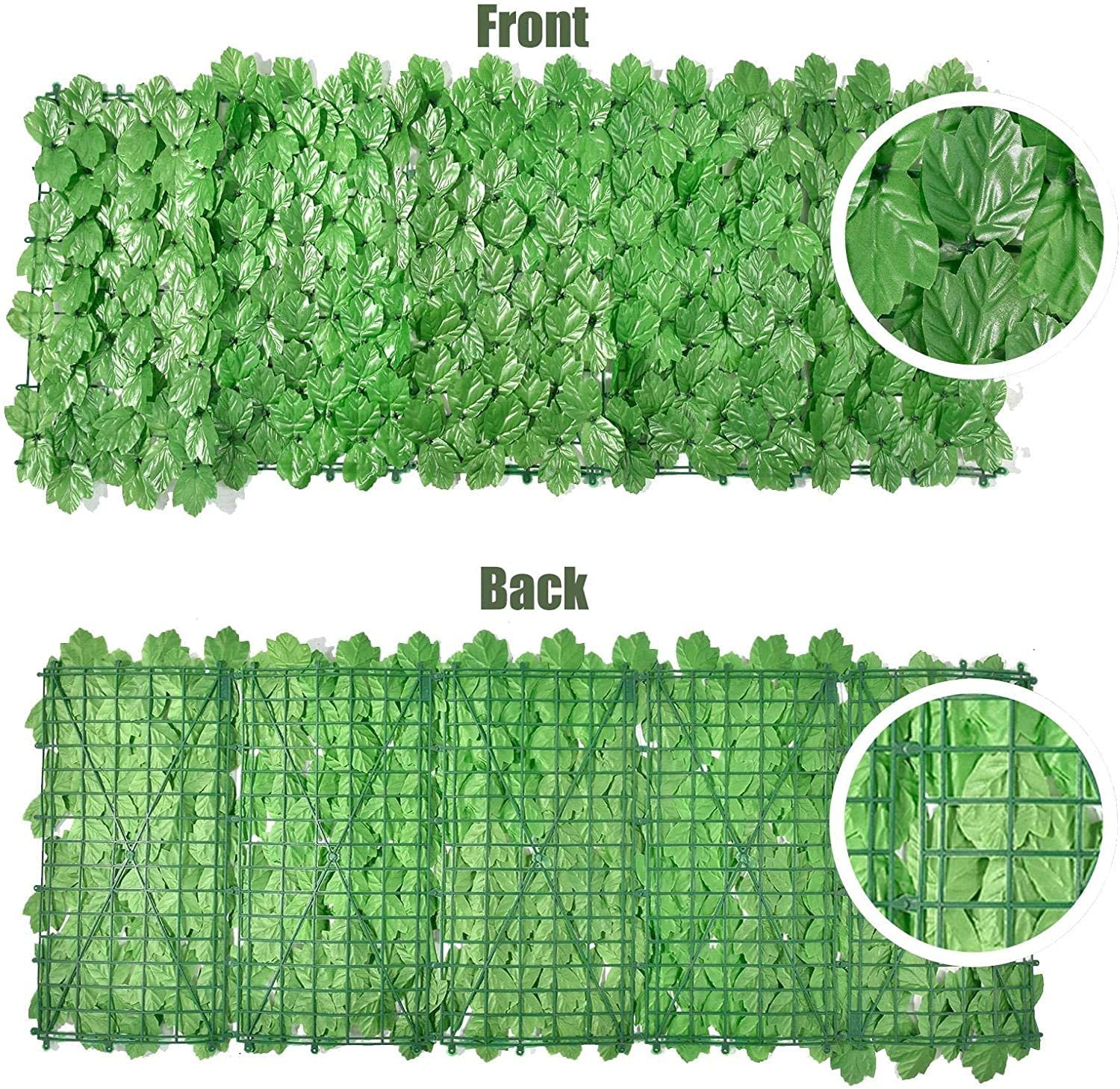 Artificial Leaf Privacy Screen - 100x900cm Green Faux Ivy Fence for Garden Decor, Wedding Backdrop & Outdoor Shade | UV Resistant & Durable