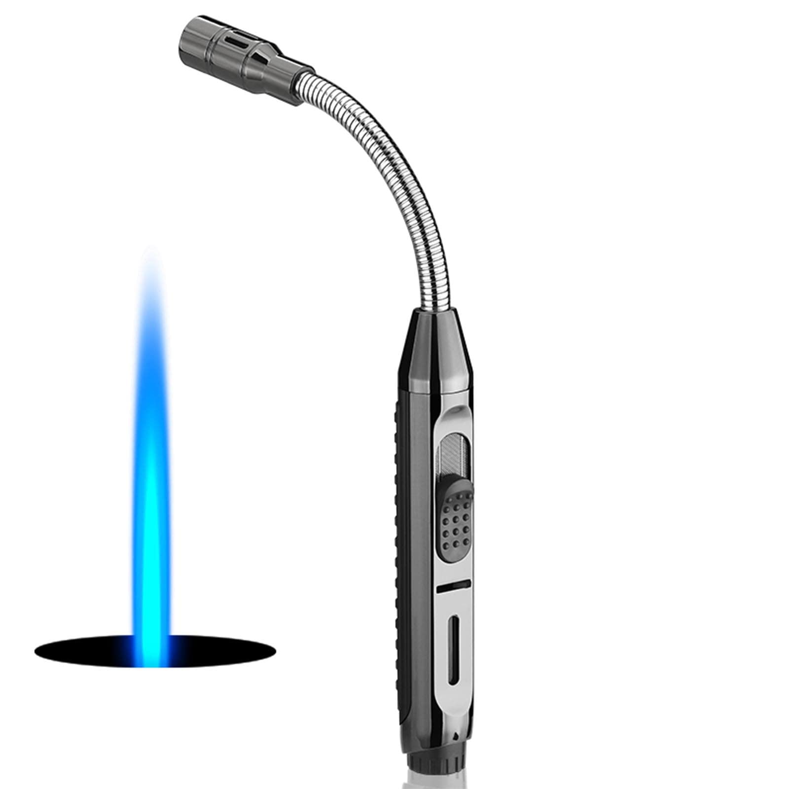2024 Turbine Torcher Solar Beam Jet Flame Butane Lighter - Windproof Refillable Lighter for Cigars, Cigarettes & Pipes - Perfect for Camping, BBQ, Grilling & Outdoor Adventures (Butane Not Included) | Ideal for Candle Lighting, Kitchen Use & Emergency Situations