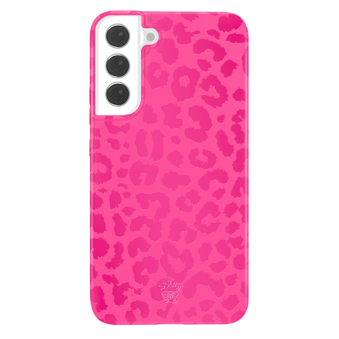 Hot Pink Leopard Print Samsung Phone Case - Trendy & Protective Cover for Galaxy S21/S20/Note 20 - Perfect for Fashion Lovers & Everyday Use