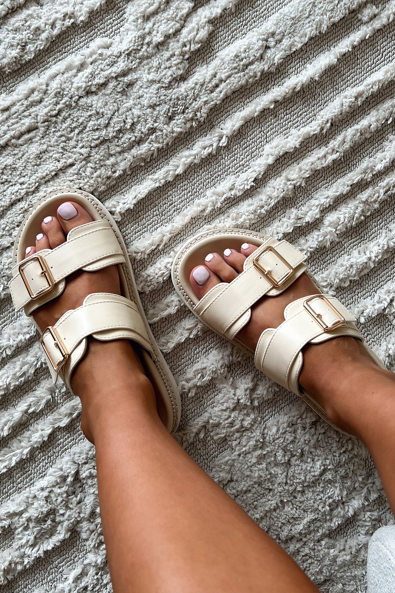 Women's Nude Capri Sandals - Comfortable Summer Casual Strappy Flat Sandals for Beach, Walking & Outdoor Activities
