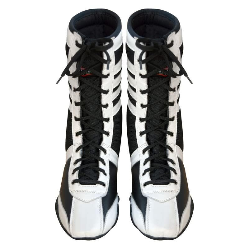 Professional Boxing & Wrestling Shoes for Men & Women - Breathable, Non-Slip Rubber Sole, Lightweight Training Shoes for Adults & Youth - Perfect for Boxing Gyms, MMA Training & Martial Arts Practice