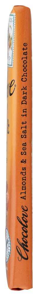Premium Dark Chocolate with Almonds & Sea Salt - 3.2oz Bars (Pack of 3) | Gourmet Gift, Healthy Snack for Holidays & Office Treats