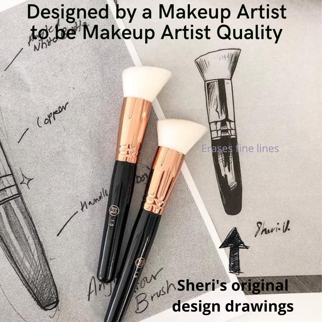 Professional Vegan Makeup Brush - Soft Blending for Highlight & Powder | 1.6