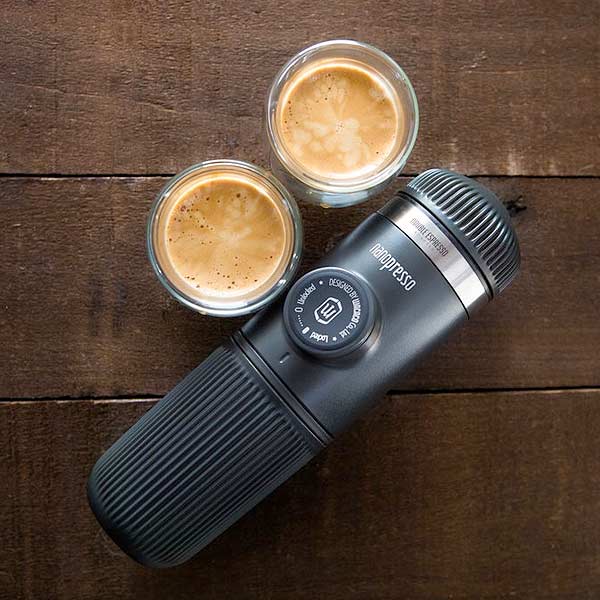 Wacaco Nanopresso Barista Kit - Portable Espresso Maker for Travel, Camping & Office - Handheld Coffee Machine with Milk Frother & Accessories