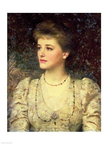 Sir Frank Dicksee Lady Palmer Art Print - 18x24 Inches Vintage Poster - Perfect for Home Decor, Office Wall Art & Gift Ideas