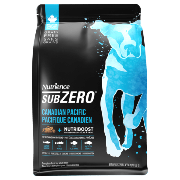 Nutrience SubZero Canadian Pacific High Protein Dry Dog Food - Grain-Free, Rich in Meat for Active Dogs - Perfect for Large Breeds & Outdoor Adventures